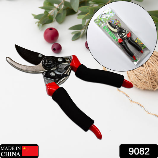 pruning shears with black foam handles and red accents best garden shears for home use