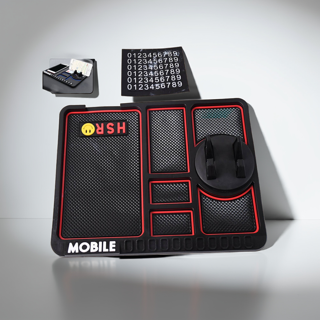 Anti slip dashboard phone pad, Multi-Slot Organizer