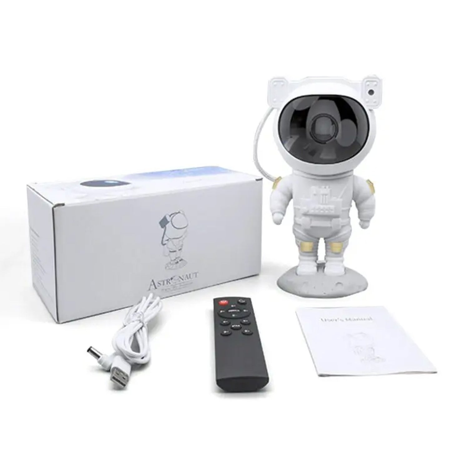Astronaut galaxy projector night lamp for kids with remote control USB cable and gift box