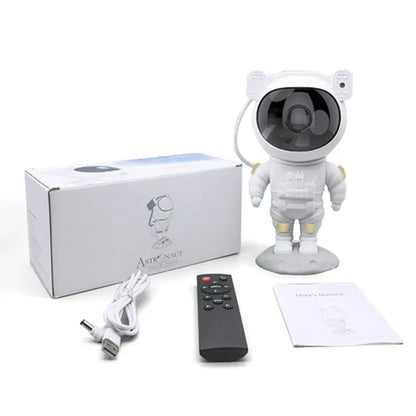 Astronaut galaxy projector night lamp for kids with remote control USB cable and gift box