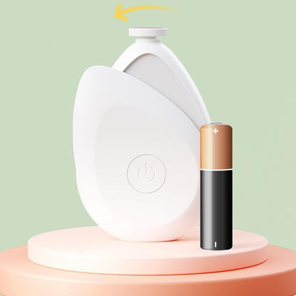 newborn nail grinder with extra heads white compact electric baby nail trimmer with battery and spare head