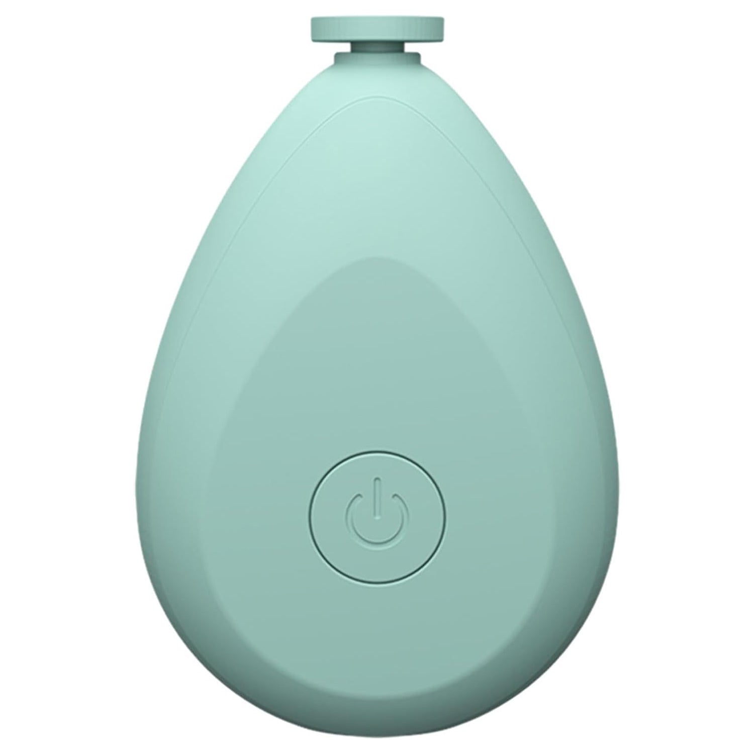 mint green teardrop electric newborn nail grinder with extra heads for gentle baby nail care