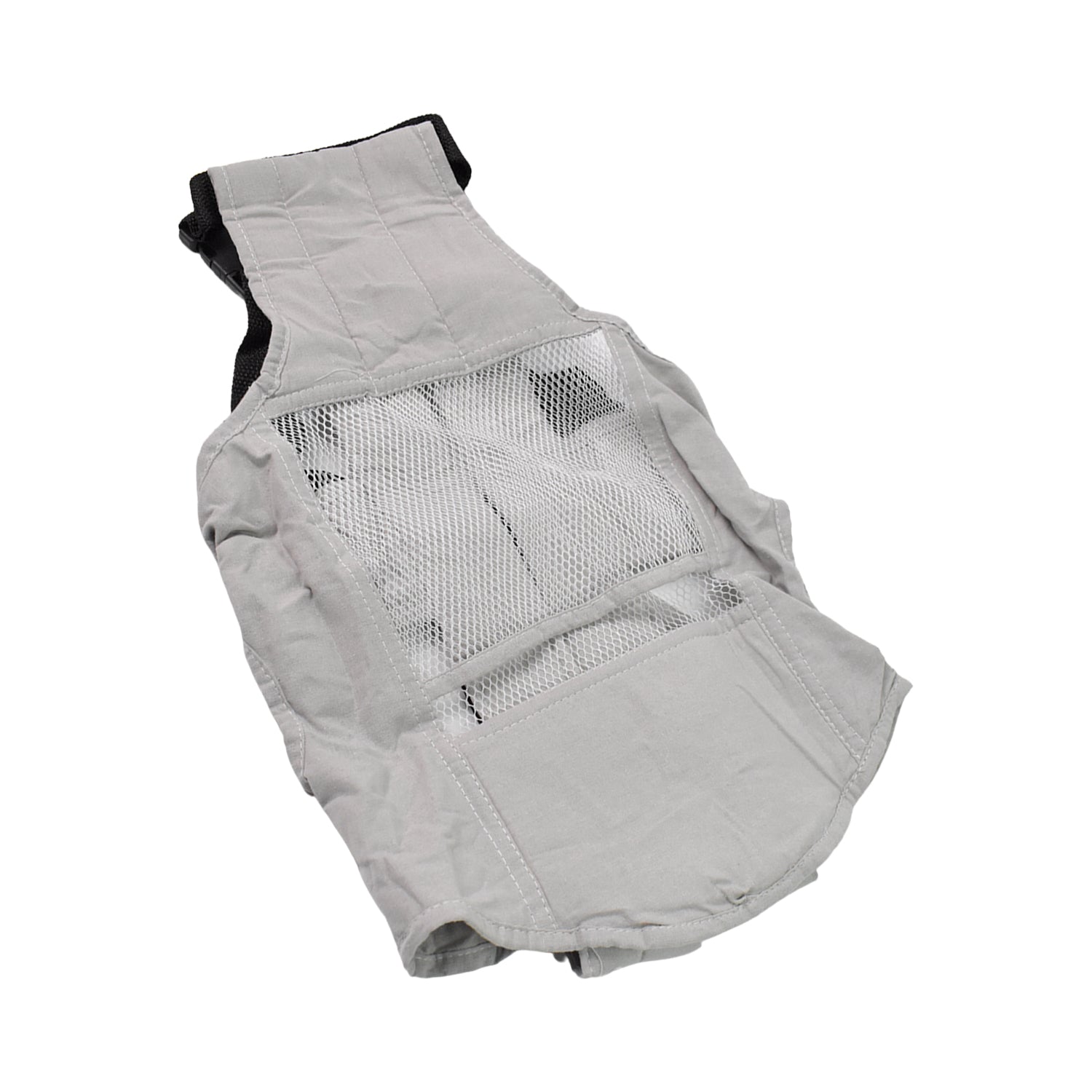 gray breathable baby holder carrier for newborns with mesh panel ergonomic adjustable support