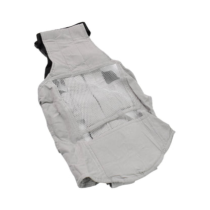 gray breathable baby holder carrier for newborns with mesh panel ergonomic adjustable support
