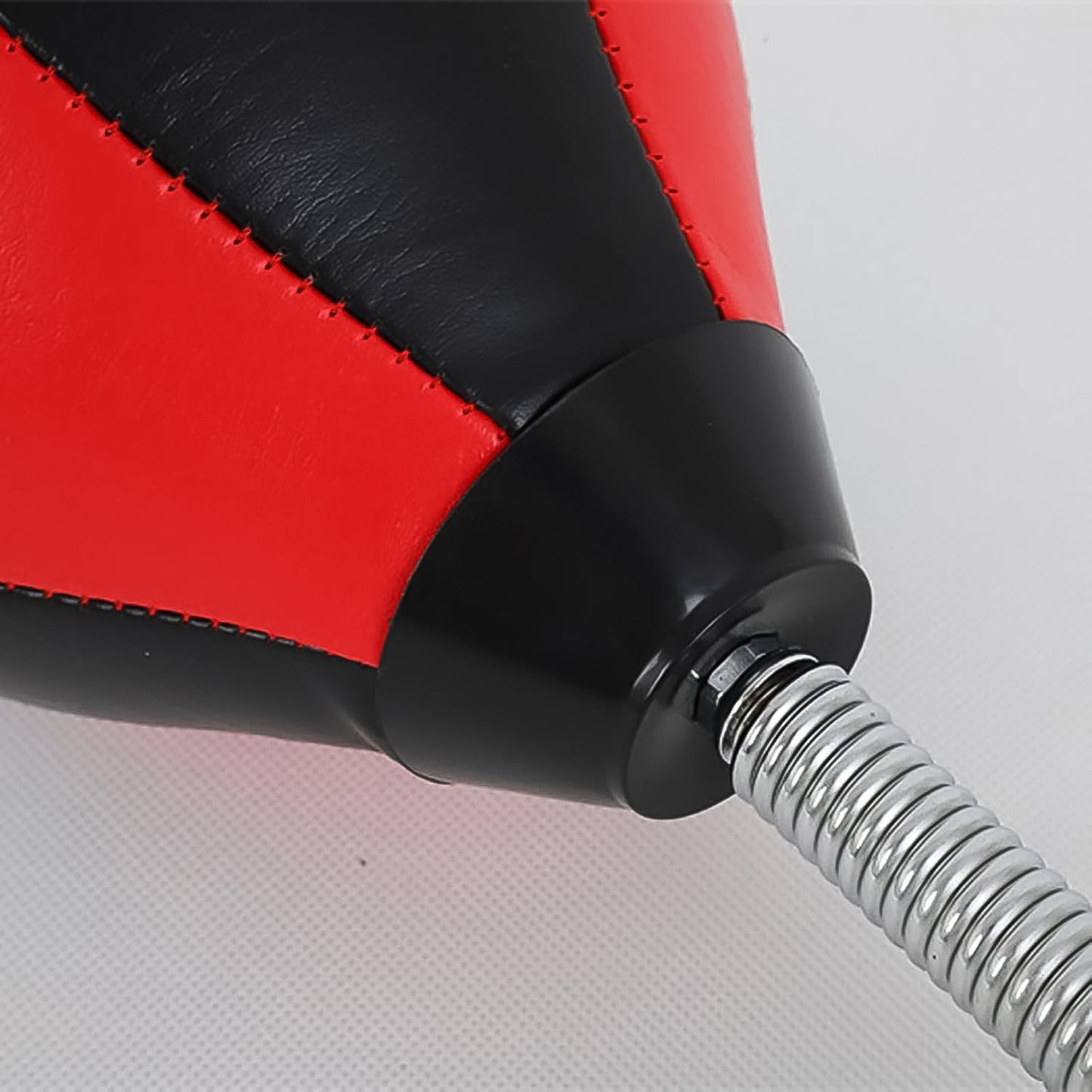 red and black punching ball with spring mount for stress relief home office boxing ball kit