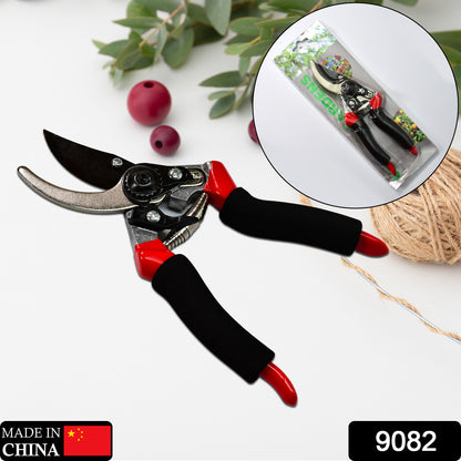 pruning shears with black foam handles and red accents best garden shears for home use