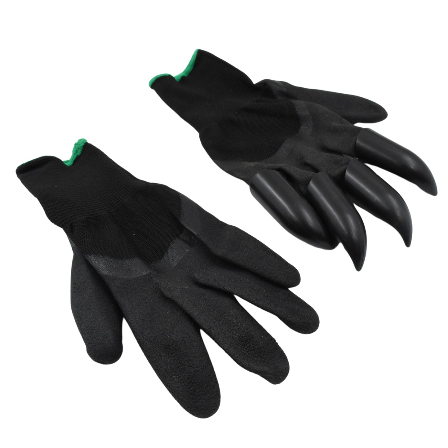 garden gloves with claws black digging gloves with four plastic claw fingertips and textured grip