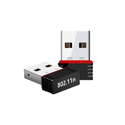 mini wi-fi adapter for laptop compact USB 802.11n wireless dongle black and red