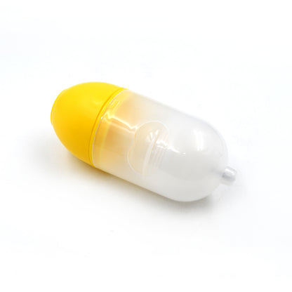 household egg puller gadget yellow and clear capsule egg opener for easy shell removal
