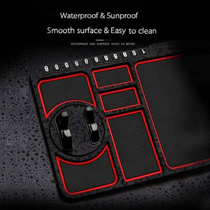anti slip dashboard phone pad set with red trim waterproof sunproof car cup holder and console mats