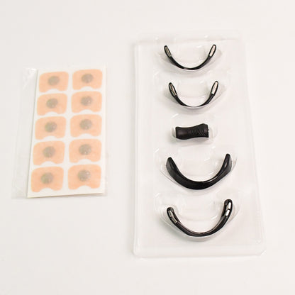nasal dilator kit with multiple sizes and adhesive pads, nose strips to reduce snoring