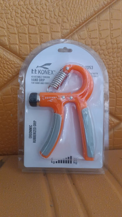 orange Konex adjustable hand grip strengthener packaged plastic blister best grip strengthener for gym
