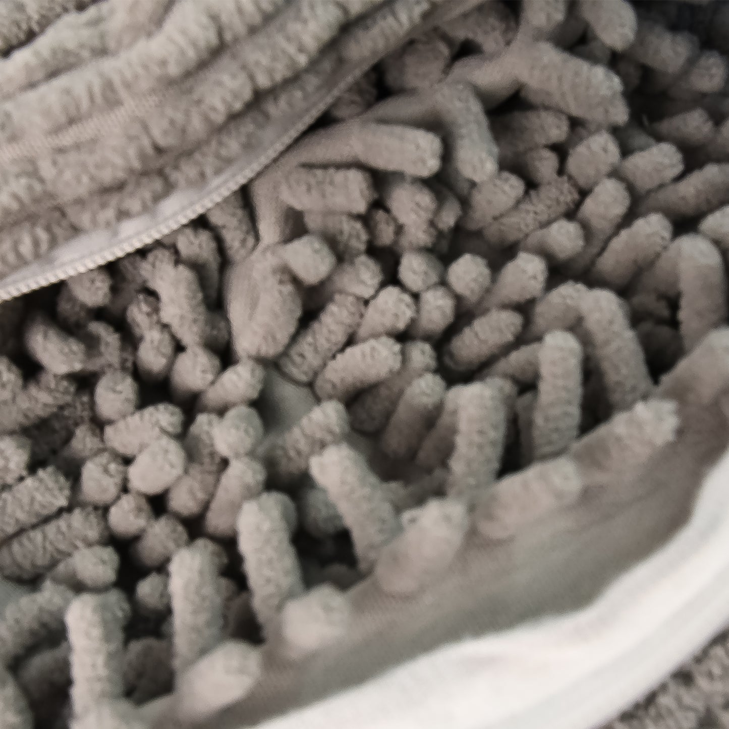 machine washable shoe bag durable gray chenille interior with zipper for protective shoe storage