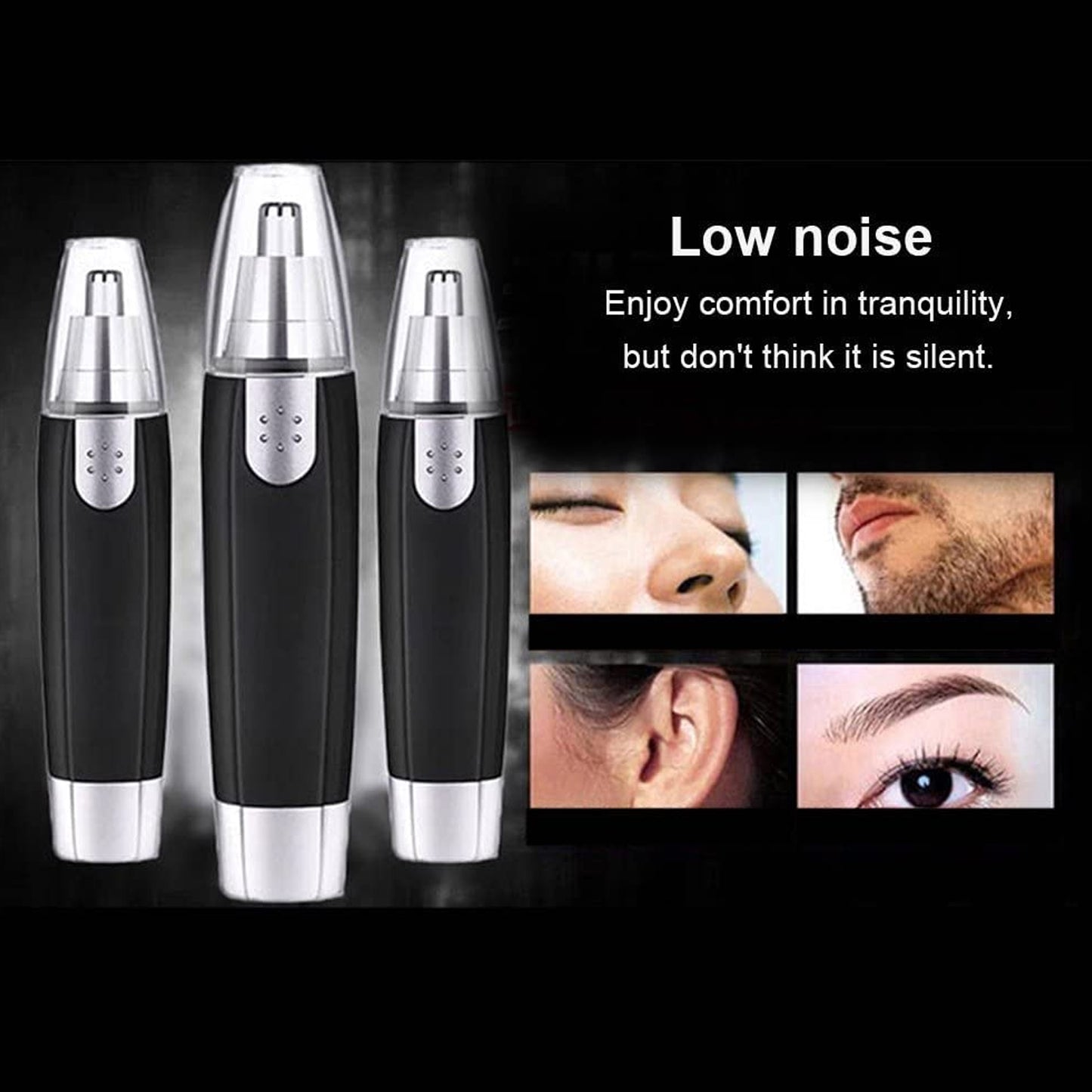 professional nose hair clipper with low noise operation for comfortable grooming experience