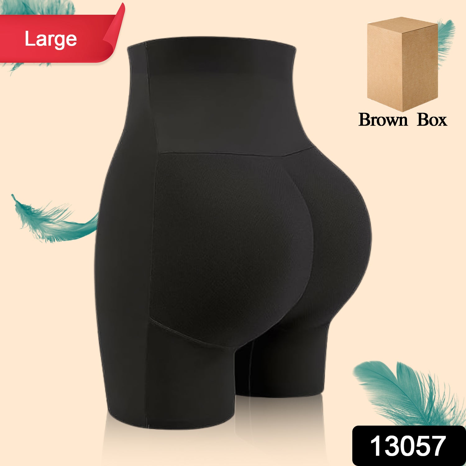 hip enhancing body shaper shorts in black high waist seamless design for butt lift and tummy control