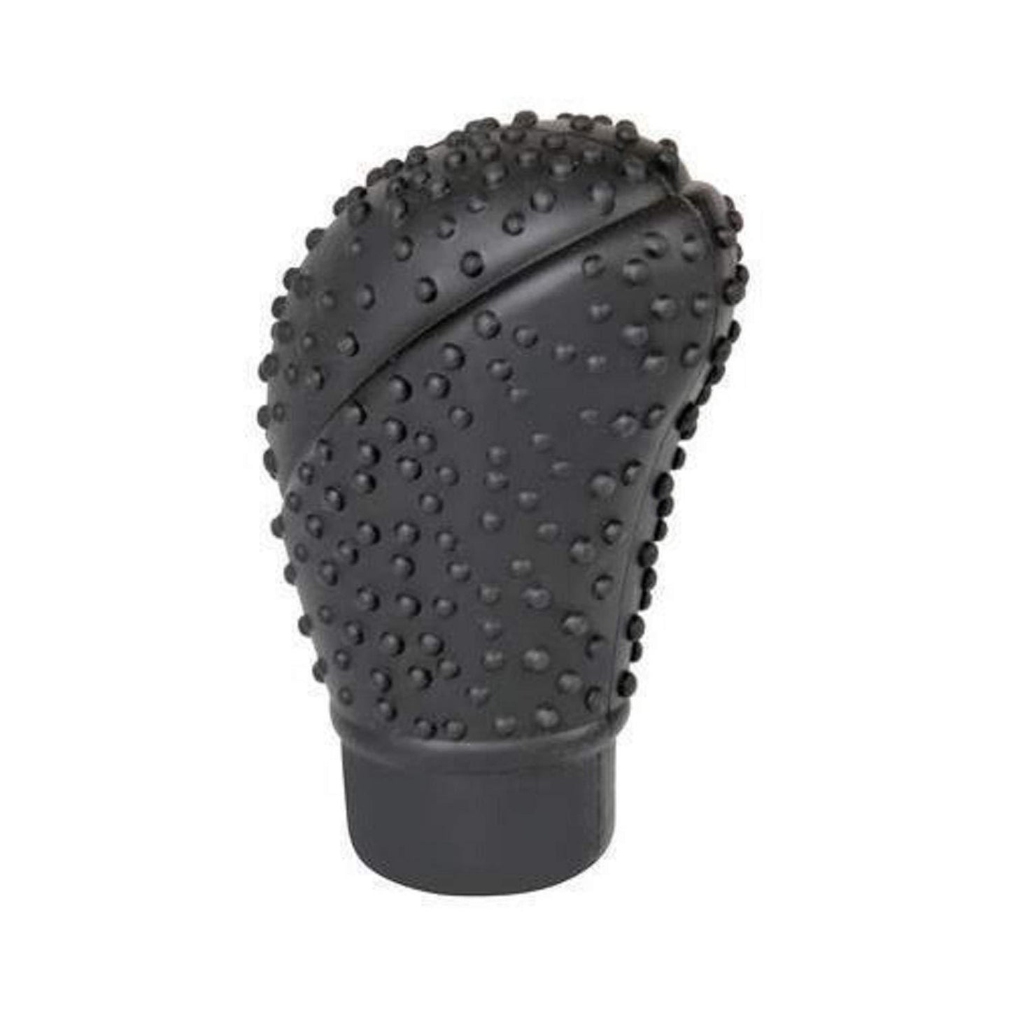 black textured car gear shift knob protector with anti slip bumps for easy grip